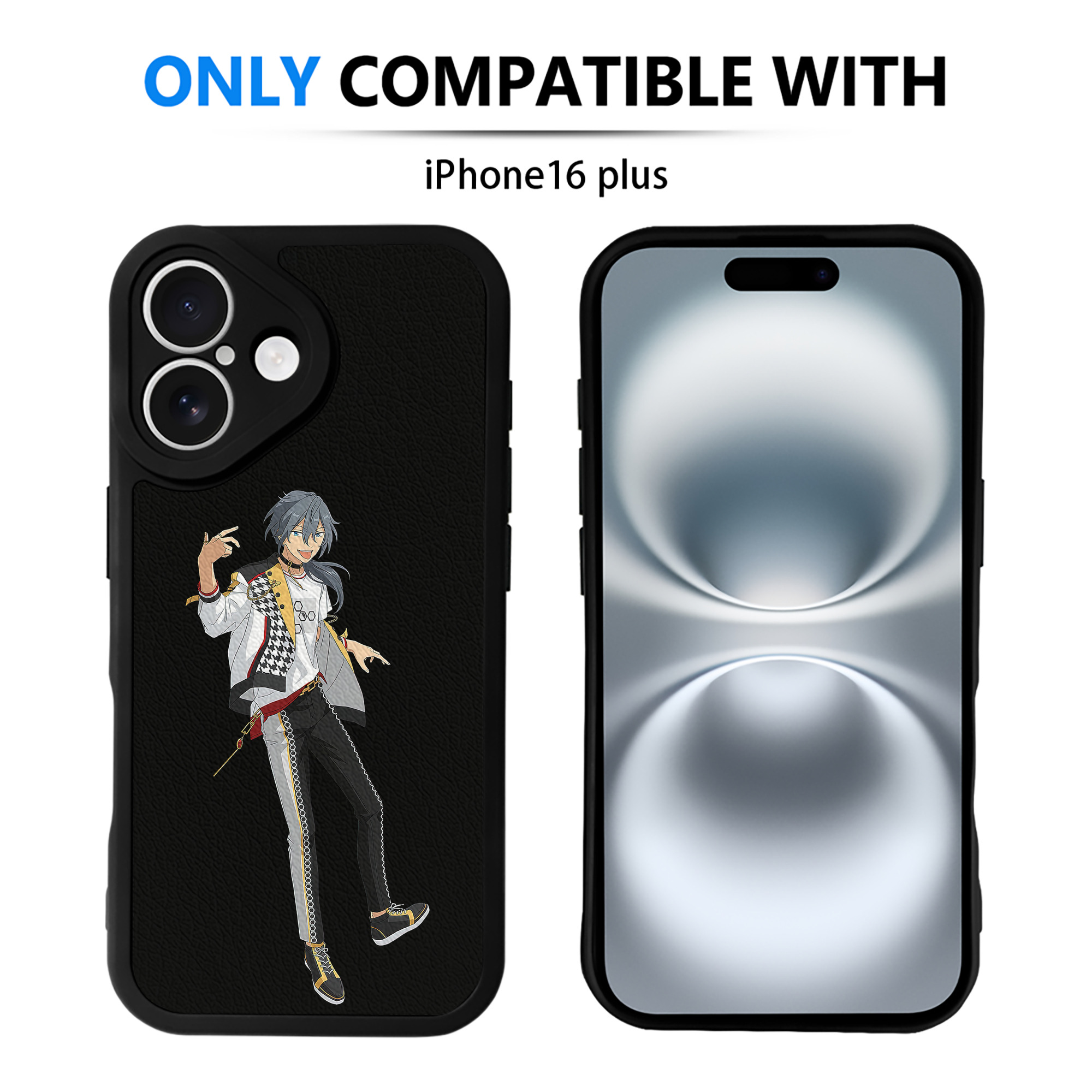 （画像用） あんさんぶるスターズ! Ensemble Stars 【iPhone 16シリーズ対応】シリコンスマホケース（レザー調） 材質：シリコン
